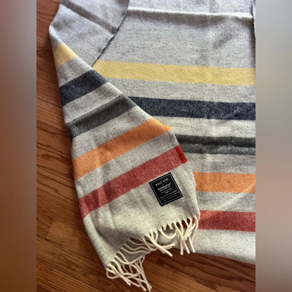West elm faribault woolen mills wool blanket